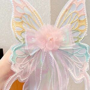 Pastel Pink Butterfly Wings Accessory Hair clip